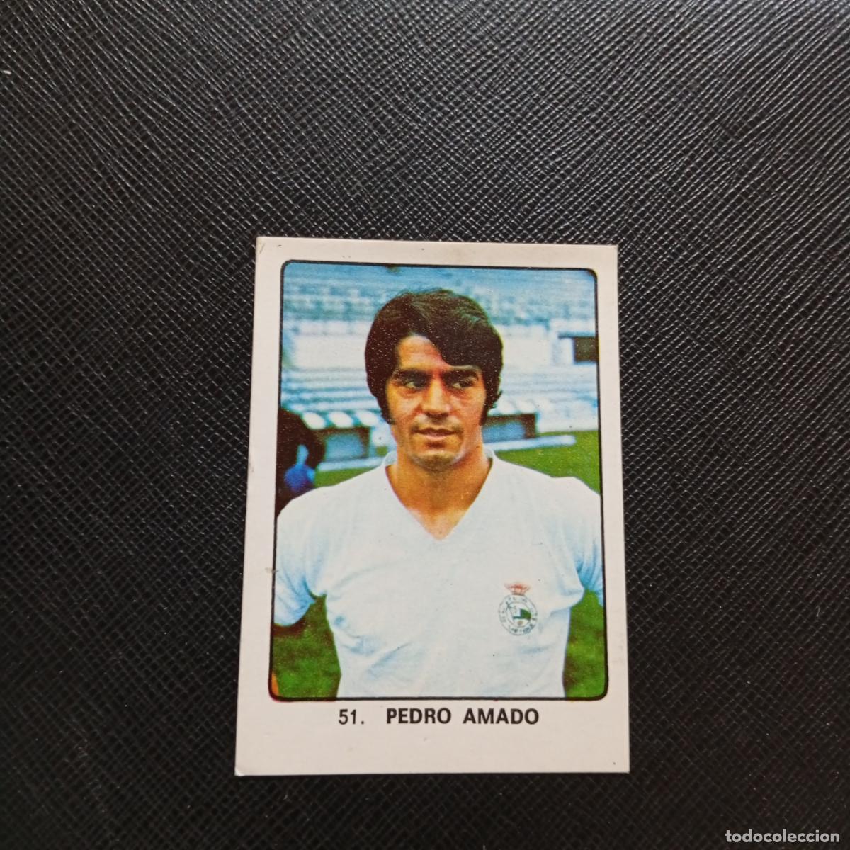 Cromos de F&uacute;tbol: 51 PEDRO AMADO RACING SANTANDER CAMPEONES MUNDIAL 74 CROMO FUTBOL 1974 - DESPEGADO - A82 PG235