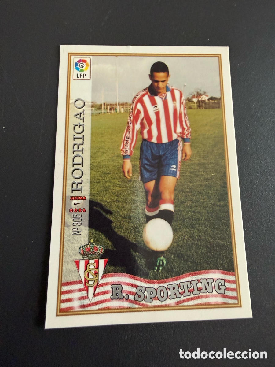 Cromos de F&uacute;tbol: MUNDICROMO 97-98. n 305 UH. RODRIGO ( Sporting de Gij&oacute;n)