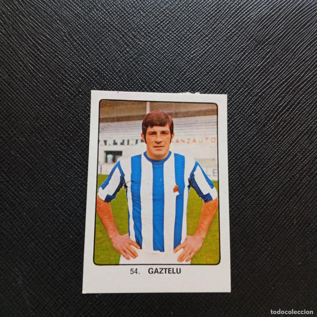 Cromos de F&uacute;tbol: 54 GAZTELU REAL SOCIEDAD CAMPEONES MUNDIAL 74 CROMO FUTBOL 1974 - DESPEGADO - A82 PG244
