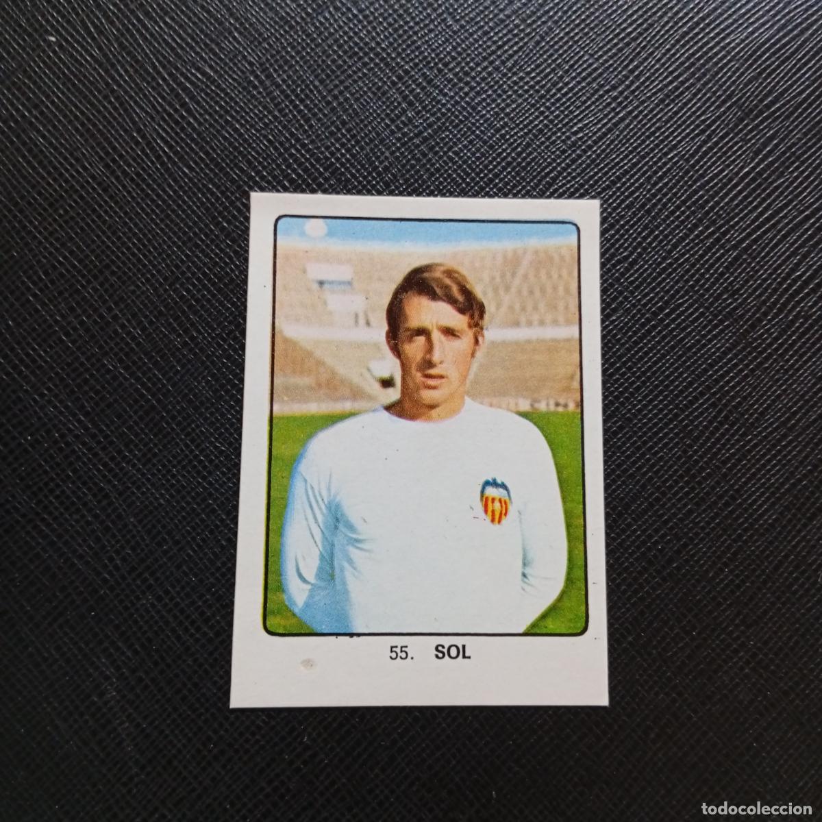 Cromos de F&uacute;tbol: 55 SOL VALENCIA CAMPEONES MUNDIAL 74 CROMO FUTBOL 1974 - DESPEGADO - A82 PG244