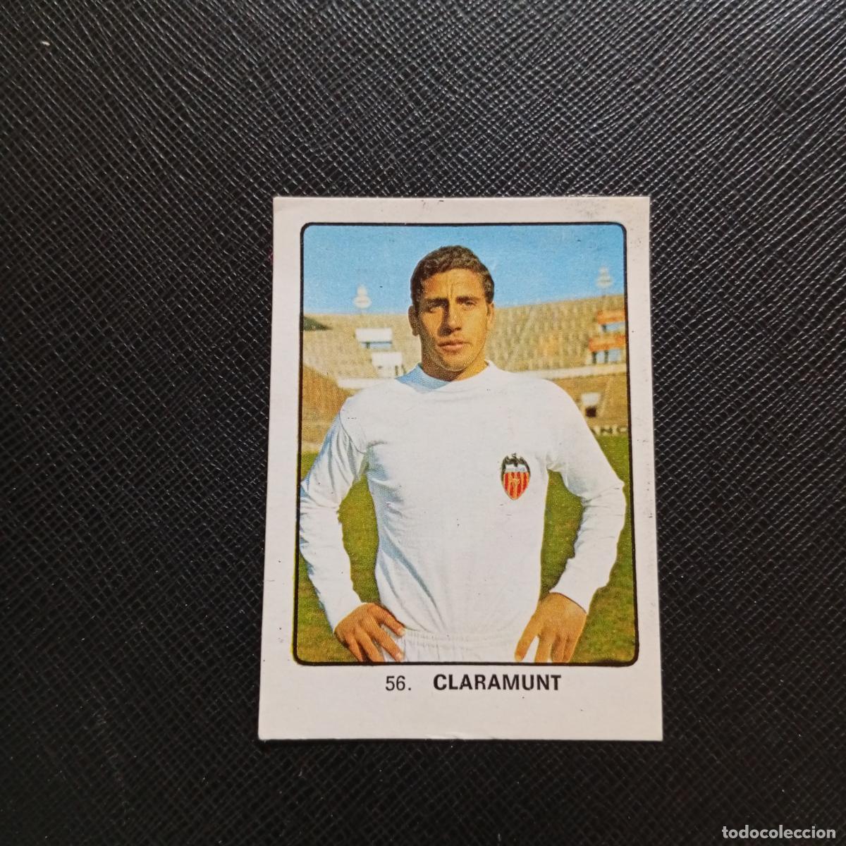 Cromos de F&uacute;tbol: 56 CLARAMUNT VALENCIA CAMPEONES MUNDIAL 74 CROMO FUTBOL 1974 - DESPEGADO - A82 PG244