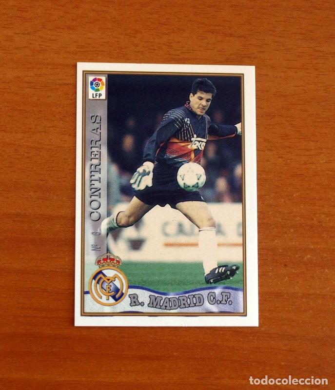 Cromos de F&uacute;tbol: Real Madrid - N&ordm; 6 Contreras - Mundicromo ficha de la Liga 1997-1998, 97-98