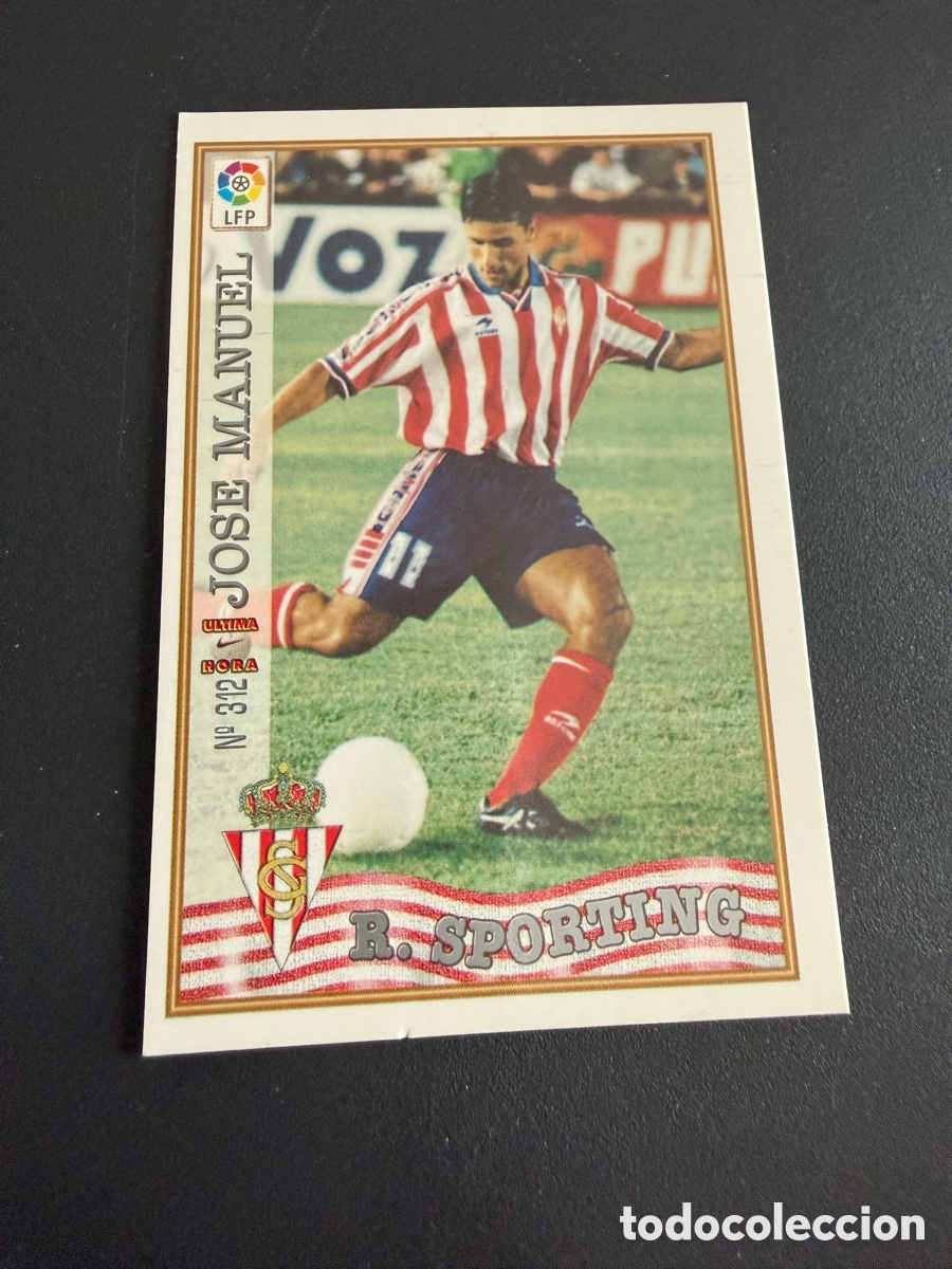 Cromos de F&uacute;tbol: MUNDICROMO 97-98. n 312 UH. JOS&Eacute; MANUEL ( Sporting de Gij&oacute;n)
