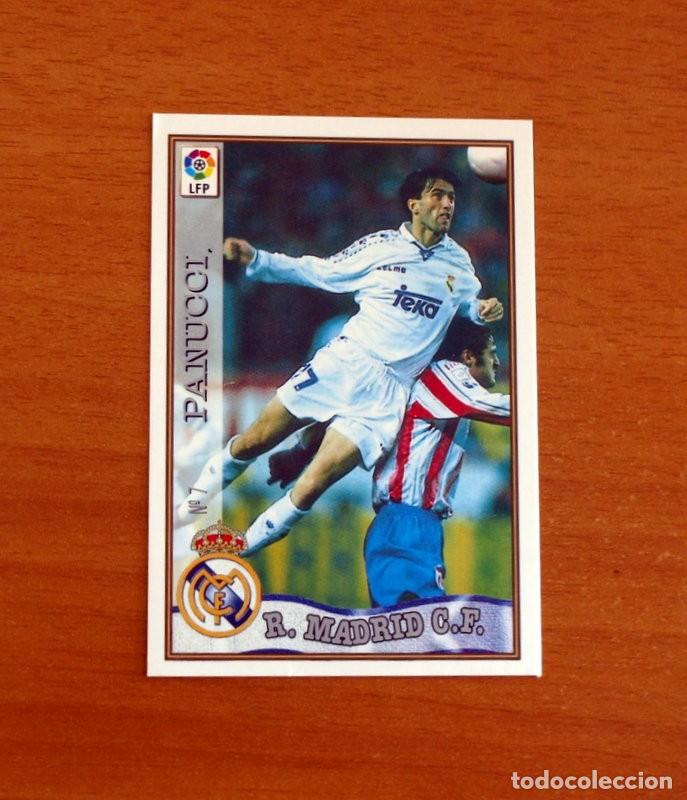 Cromos de F&uacute;tbol: Real Madrid - N&ordm; 7 Panucci - Mundicromo ficha de la Liga 1997-1998, 97-98