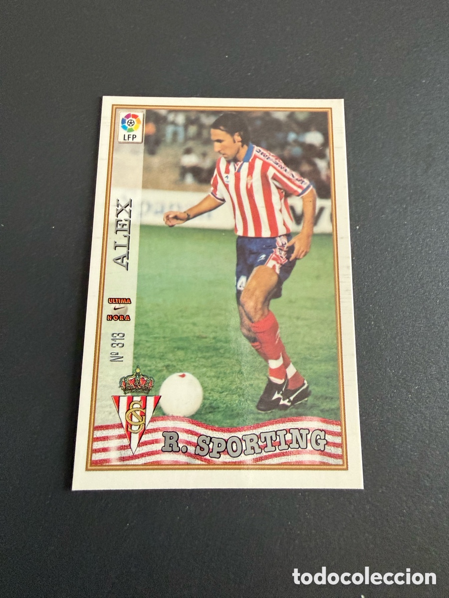 Cromos de F&uacute;tbol: MUNDICROMO 97-98. n 313 UH. &Aacute;LEX ( Sporting de Gij&oacute;n)