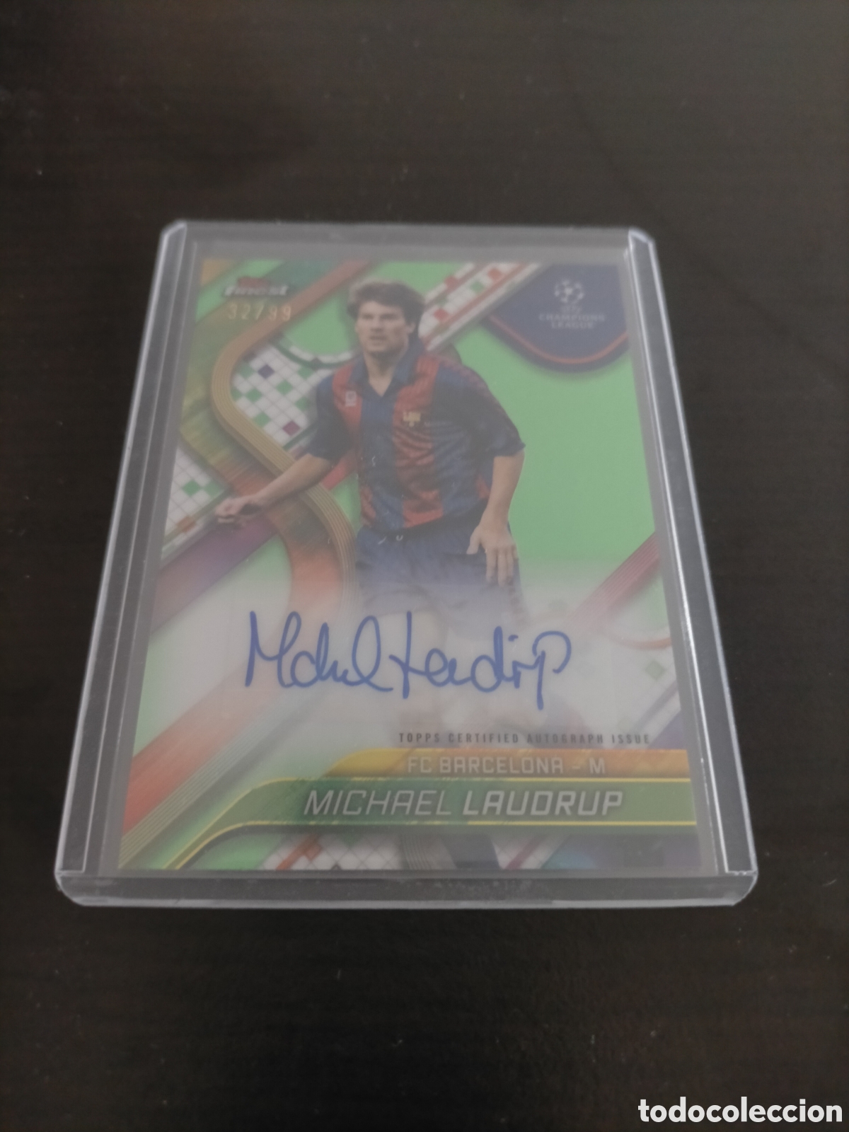 Cromos de F&uacute;tbol: Laudrup auto autograph 99 topps finest 2024 2025 FC Barcelona