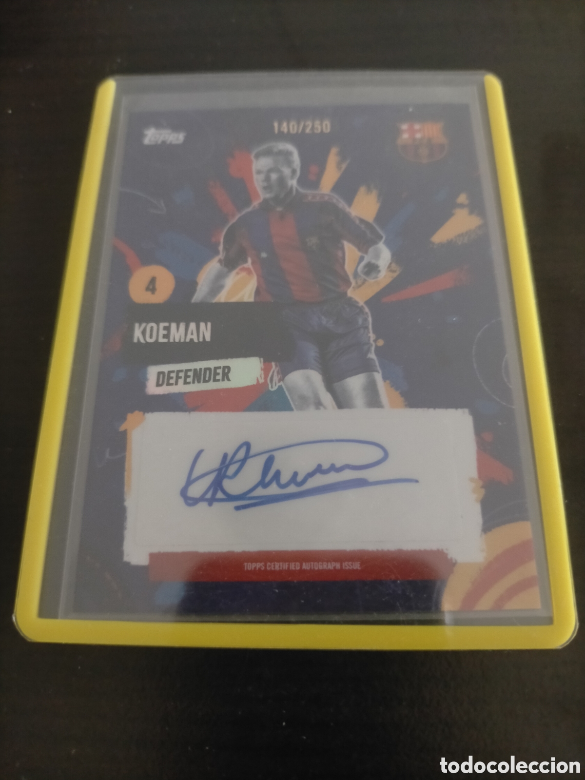 Cromos de F&uacute;tbol: Koeman auto autograph 250 topps FC Barcelona rumba 2024 2025