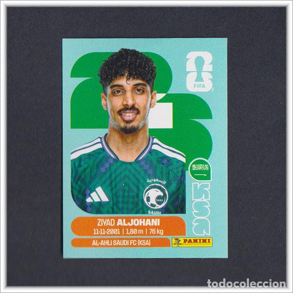 Cromos de F&uacute;tbol: FIFA WORLD CUP 2026 26 MUNDIAL PANINI ALJOHANI KSA 10 ARABIA SAUDI COLECCI&Oacute;N LIGA ALBUM STICKER
