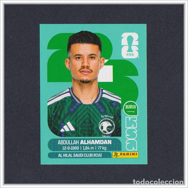 Cromos de F&uacute;tbol: FIFA WORLD CUP 2026 26 MUNDIAL PANINI ALHAMDAN KSA 20 ARABIA SAUDI COLECCI&Oacute;N ALBUM LIGA STICKER