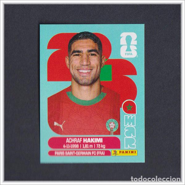 Cromos de F&uacute;tbol: FIFA WORLD CUP 2026 26 MUNDIAL PANINI ACHRAF HAKIMI MAR 4 MARRUECOS COLECCI&Oacute;N ALBUM LIGA STICKER