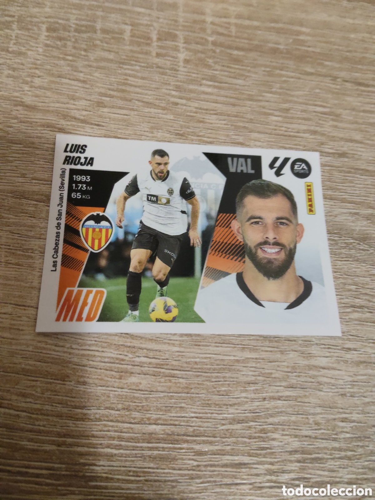 Cromos de F&uacute;tbol: Luis Rioja Valencia liga 2025 2026 25 26 ediciones este