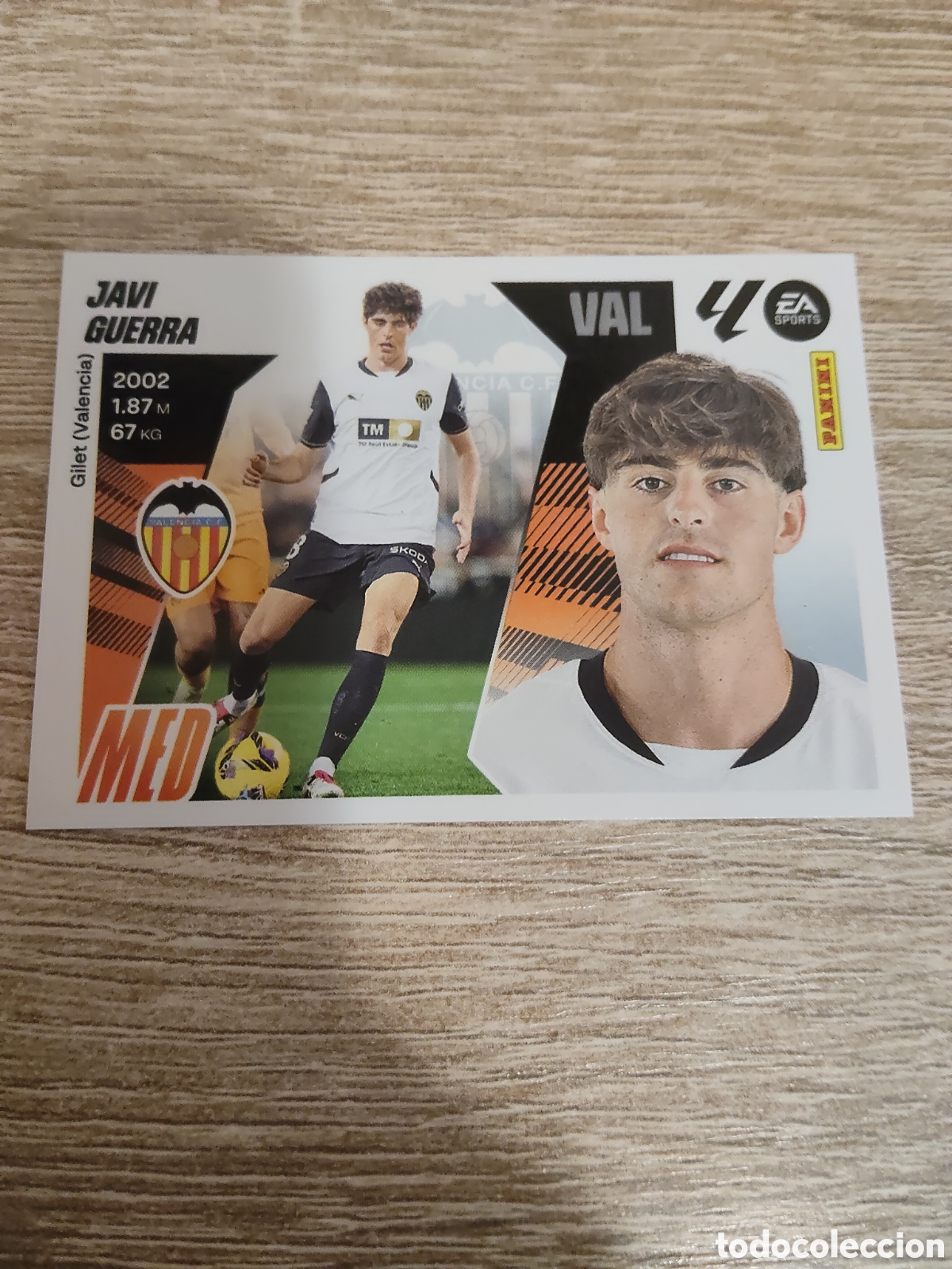 Football Stickers: Javi Guerra Valencia liga 2025 2026 25 26 ediciones este