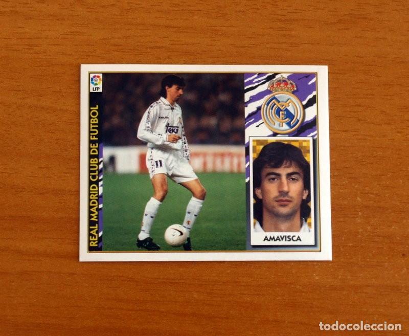 Football Stickers: Real Madrid - Amavisca - Ediciones Este Liga 1997-1998, 97-98 - Nunca pegado