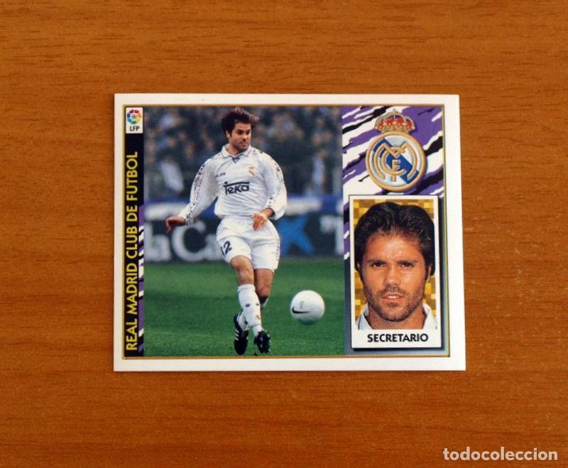 Football Stickers: Real Madrid - Secretario - Ediciones Este Liga 1997-1998, 97-98 - Nunca pegado