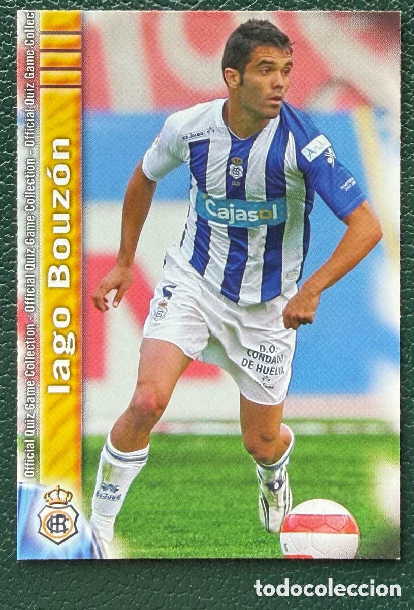 Cartes &agrave; collectionner de Football: 762 IAGO BOUZON RECREATIVO DE HUELVA FICHAS ALBUM MUNDICROMO 2009 2010 09 10