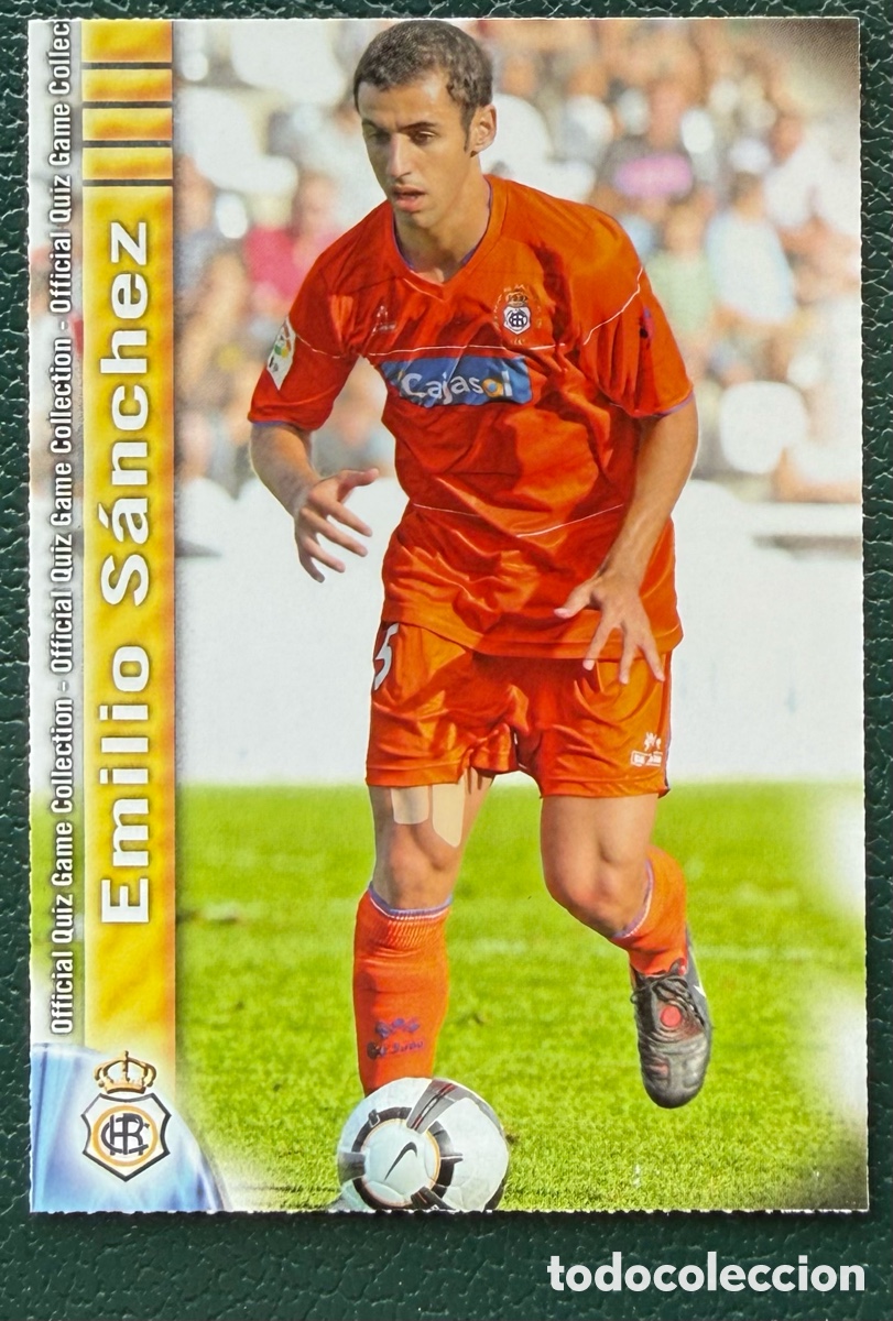 Cartes &agrave; collectionner de Football: 763 EMILIO SANCHEZ RECREATIVO DE HUELVA FICHAS ALBUM MUNDICROMO 2009 2010 09 10