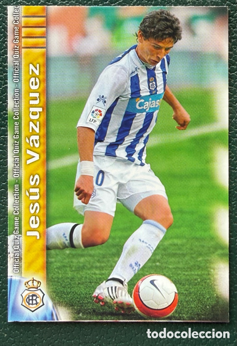 Cartes &agrave; collectionner de Football: 764 JESUS VAZQUEZ RECREATIVO DE HUELVA FICHAS ALBUM MUNDICROMO 2009 2010 09 10