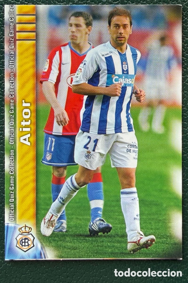 Cartes &agrave; collectionner de Football: 765 AITOR RECREATIVO DE HUELVA FICHAS ALBUM MUNDICROMO 2009 2010 09 10