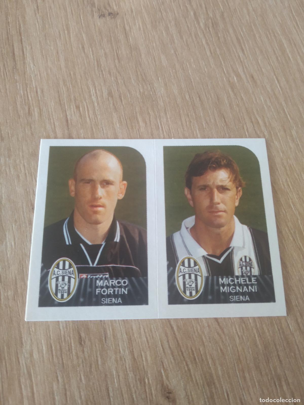Cromos de Futebol: 570 MARCO FORTIN MICHELE MIGNANI SIENA CROMO FUTBOL PANINI LIGA ITALIA 02-03 CALCIATORI 2002-2003
