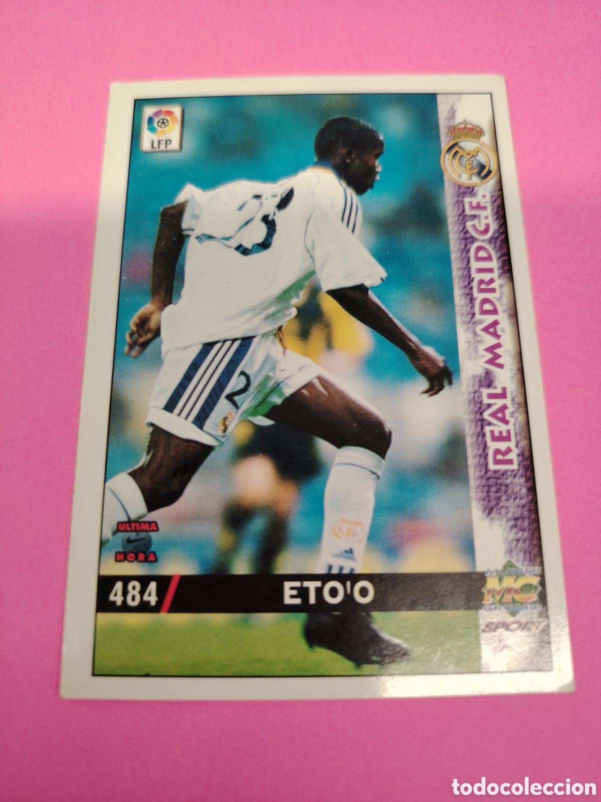Cromos de Futebol: REAL MADRID - N&deg;484 ETO'O -UH- MUNDICROMO LAS FICHAS DE LA LIGA 1998 1999 98 99