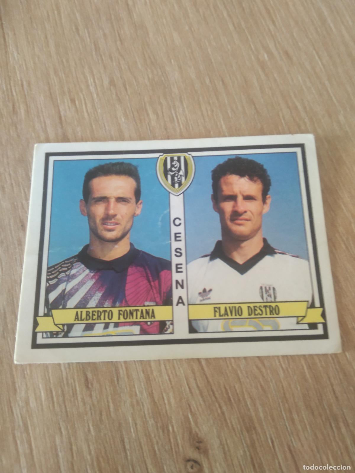 Cromos de Futebol: 371 ALBERTO FONTANA FLAVIO DESTRO CESENA CROMO FUTBOL PANINI LIGA ITALIA 92-93 CALCIATORI 1992-1993