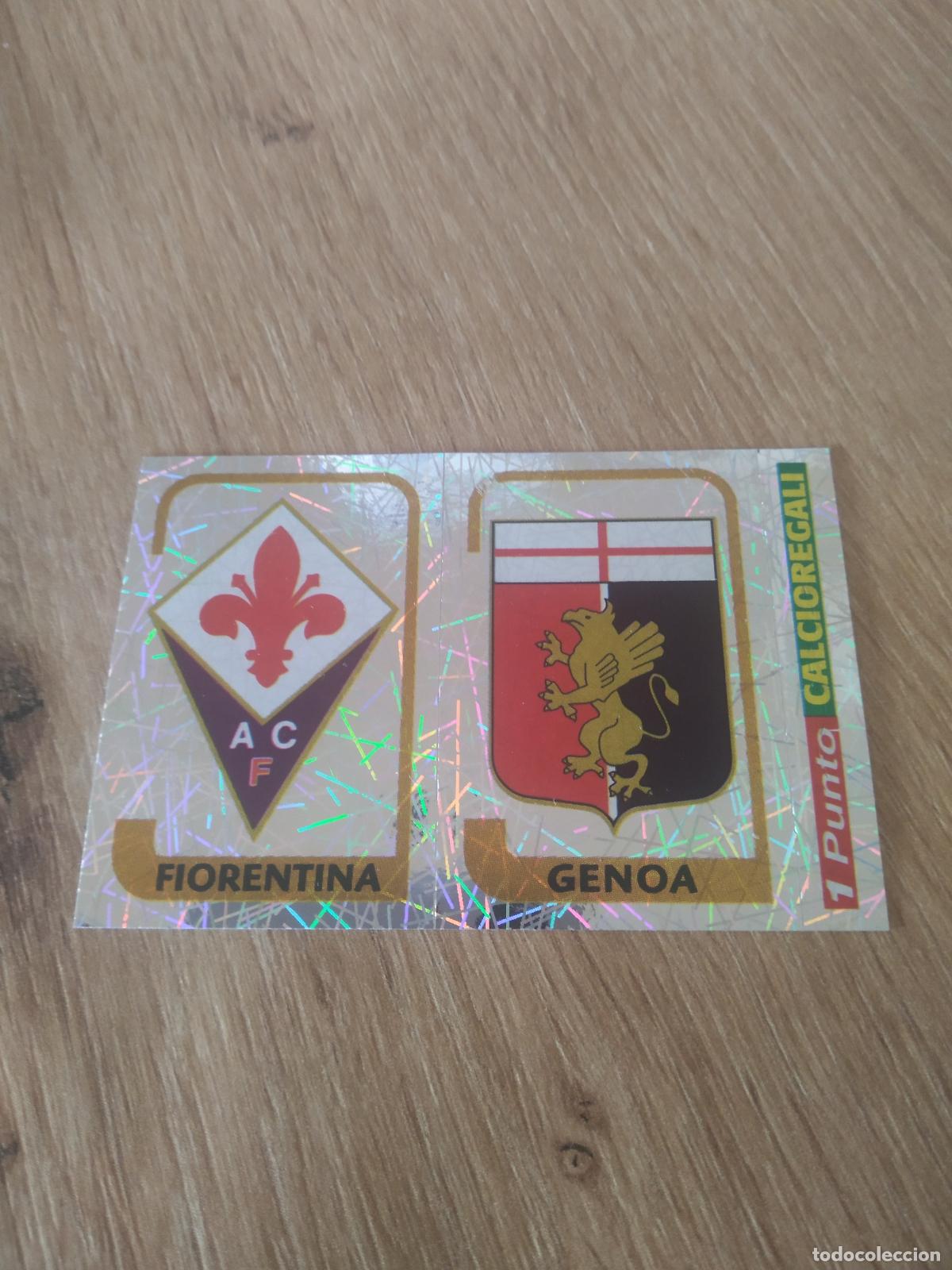 Cromos de Futebol: 504 FIORENTINA GENOA ESCUDO CROMO FUTBOL PANINI LIGA ITALIA 03-04 CALCIATORI 2003-2004
