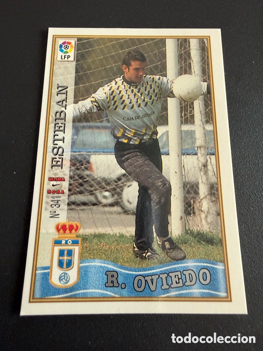 Fu&szlig;ball-Sticker: MUNDICROMO 97-98. n 341 UH. ESTEBAN ( Oviedo )