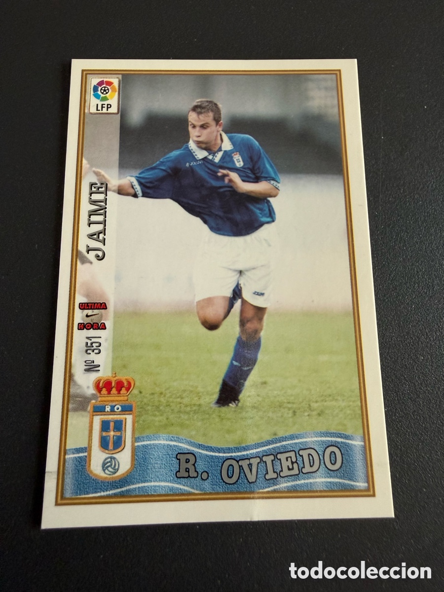 Fu&szlig;ball-Sticker: MUNDICROMO 97-98. n 351 UH. JAIME ( Real Oviedo )
