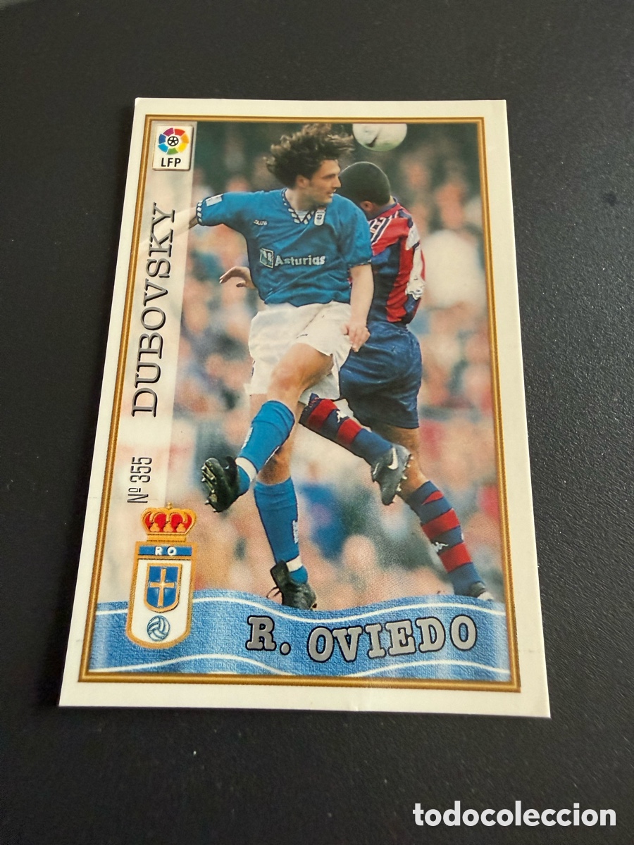 Fu&szlig;ball-Sticker: MUNDICROMO 97-98. n 355. DUBOVSKY. ERROR n&uacute;mero