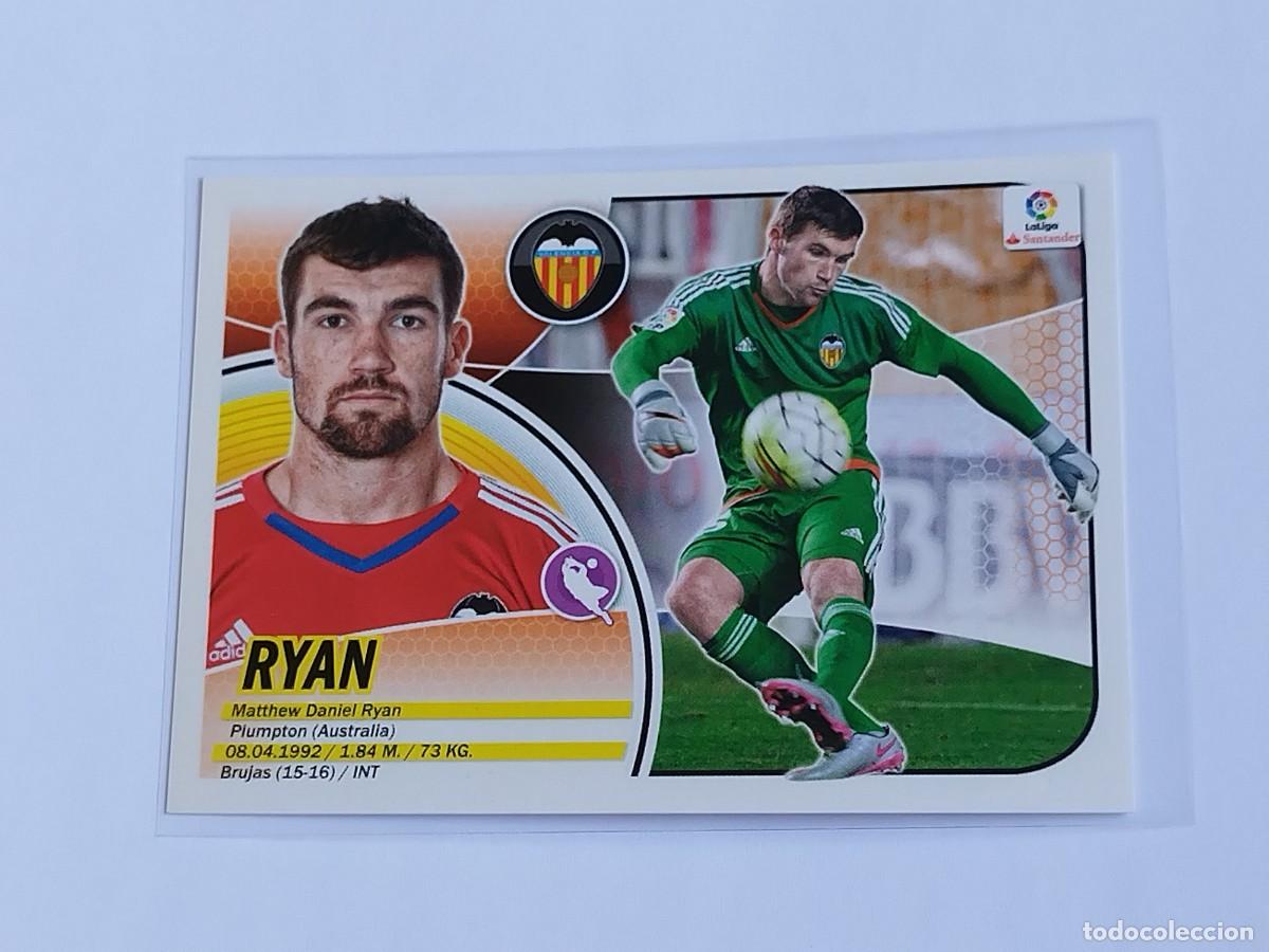 Cromos de F&uacute;tbol: RYAN N&ordm; 1 VALENCIA CF - PANINI EDICIONES ESTE LA LIGA SANTANDER 2016 2017 16 17 LOGO COLECCIONES