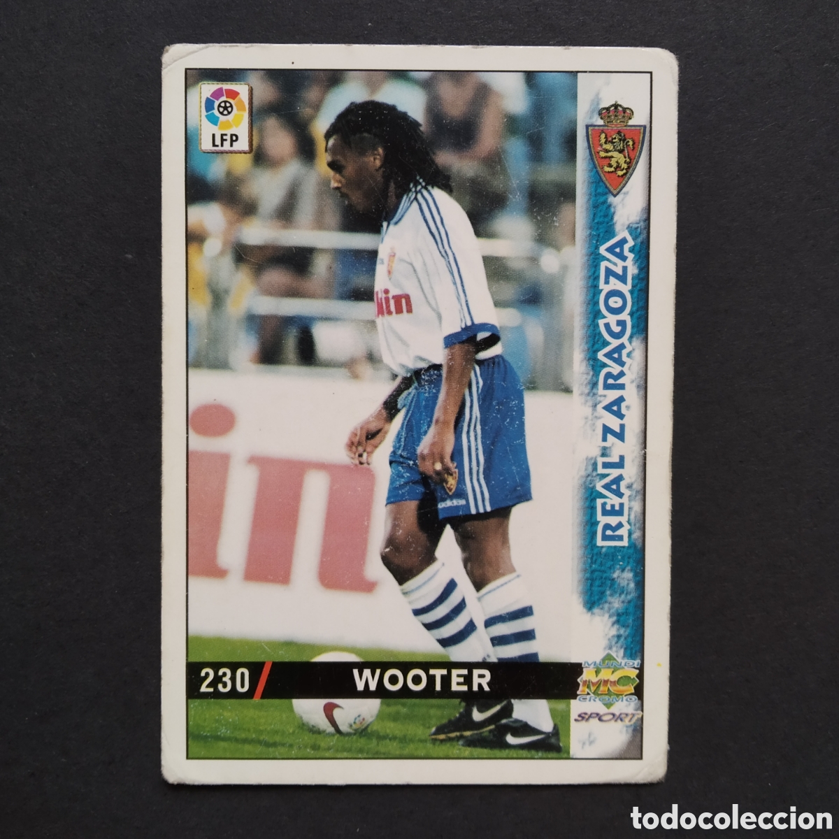 Cartes &agrave; collectionner de Football: CROMO - N&ordm; 0230 - WOOTER - REAL ZARAGOZA - LAS FICHAS DE LA LIGA 98-99 (1998 / 1999) - MUNDICROMO