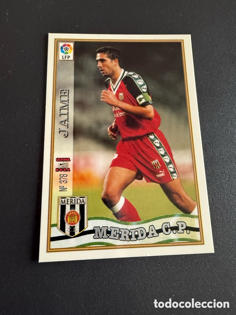 Football Stickers: MUNDICROMO 97-98. n 378 UH. JAIME ( M&eacute;rida)
