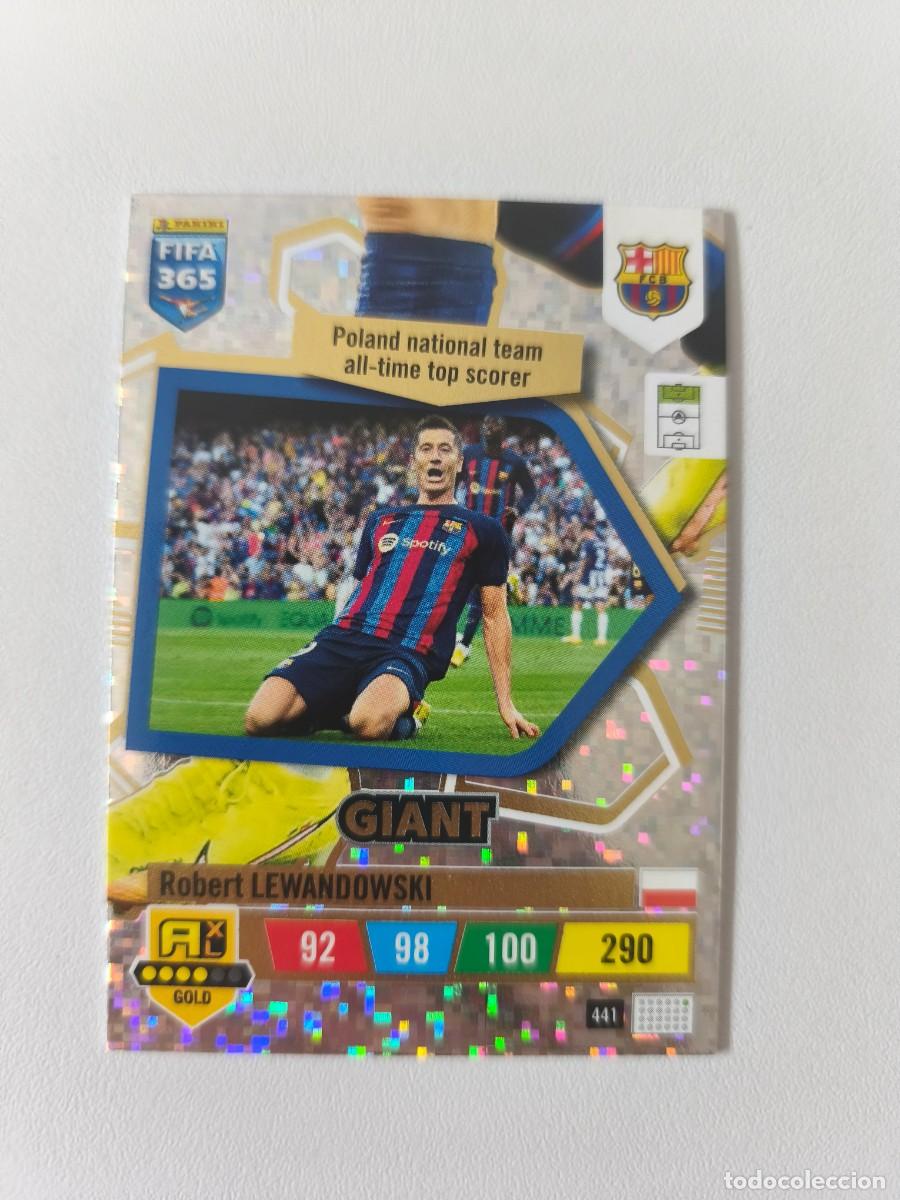 Football Stickers: FIFA 365 ADRENALYN XL 2023 ROBERT LEWANDOWSKI 441 GIANT ALB FIFA