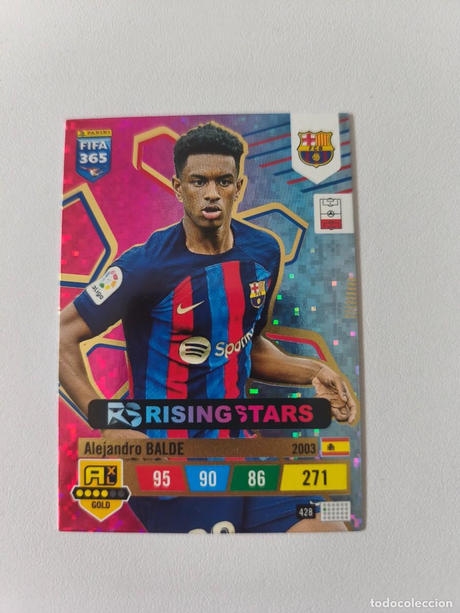 Football Stickers: FIFA 365 ADRENALYN XL 2023 ALEJANDRO BALDE 428 RISING STARS ALB FIFA