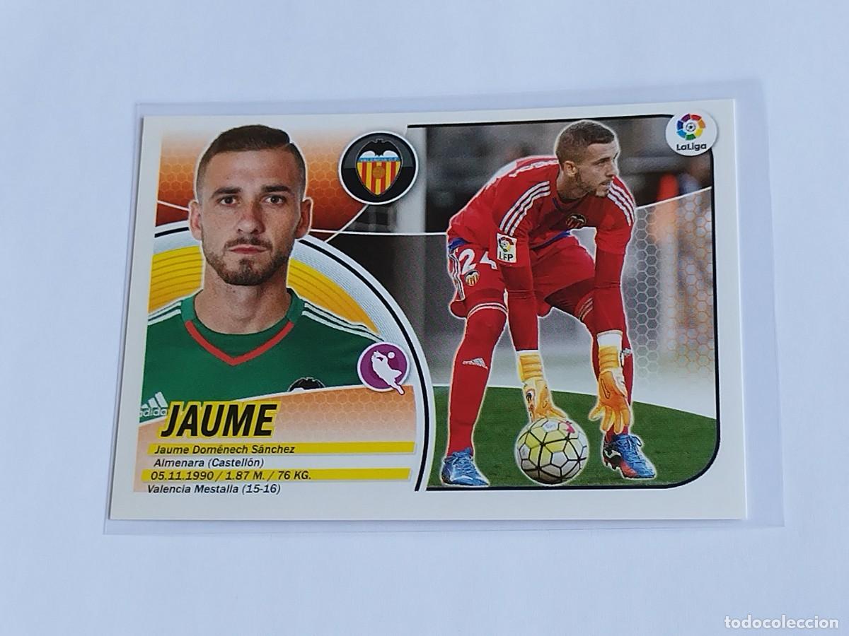 Cromos de F&uacute;tbol: JAUME N&ordm; 2 VALENCIA CF - PANINI EDICIONES ESTE LA LIGA SANTANDER 2016 2017 16 17 LOGO ERROR