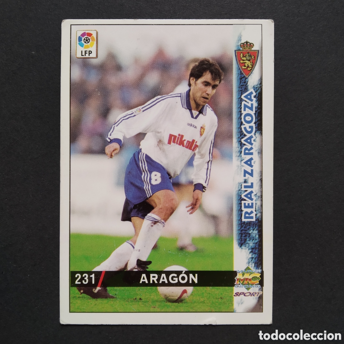 Cromos de f&uacute;tbol: CROMO - N&ordm; 0231 - ARAG&Oacute;N - REAL ZARAGOZA - LAS FICHAS DE LA LIGA 98-99 (1998 / 1999) - MUNDICROMO