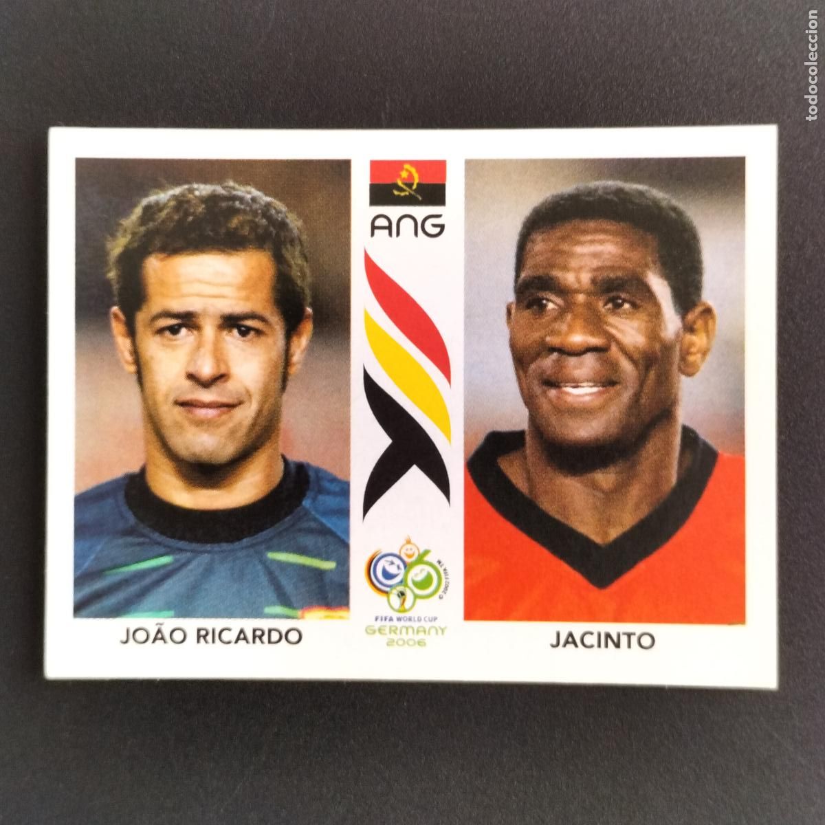 Cromos de F&uacute;tbol: 303 JOAO RICARDO JACINTO ANGOLA CROMOS ALBUM FIFA WORLD CUP GERMANY 2006 MUNDIAL ALEMANIA PANINI