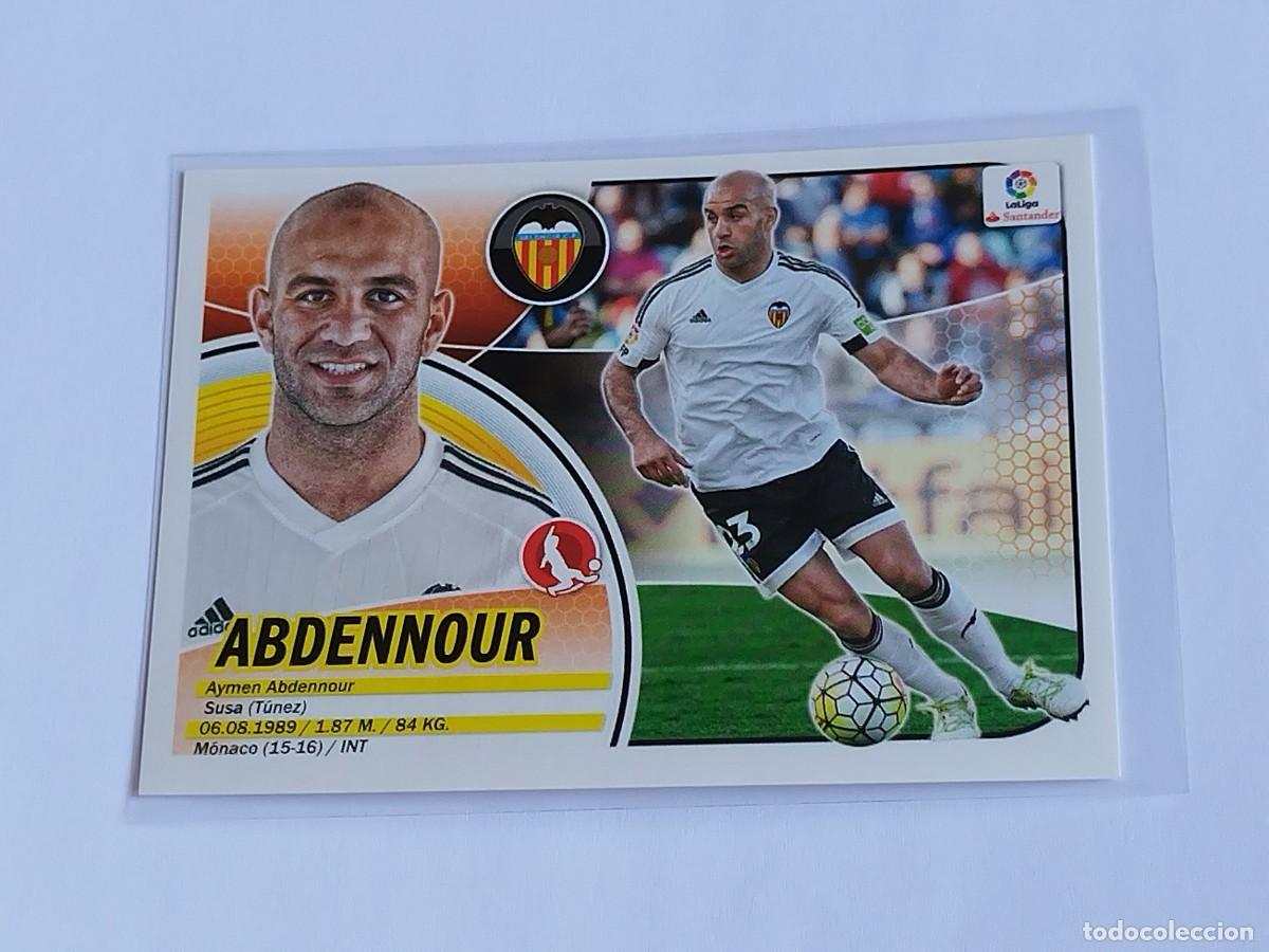 Cromos de F&uacute;tbol: ABDENNOUR N&ordm; 5 VALENCIA CF - PANINI EDICIONES ESTE LA LIGA SANTANDER 2016 2017 16 17 LOGO COLECCION
