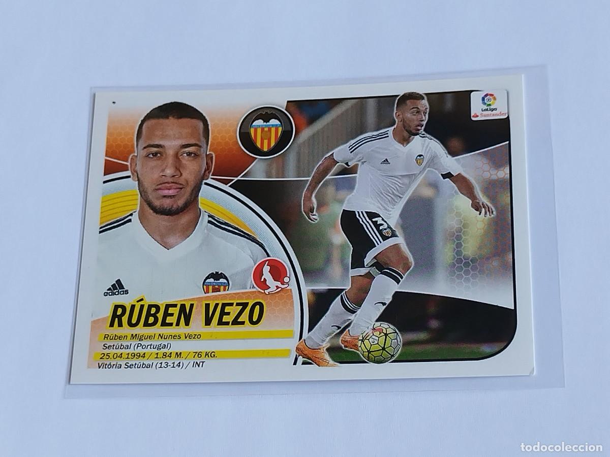 Cromos de F&uacute;tbol: R&Uacute;BEN VEZO BAJA N&ordm; 5 VALENCIA CF - PANINI EDICIONES ESTE LA LIGA SANTANDER 2016 2017 16 17 LOGO