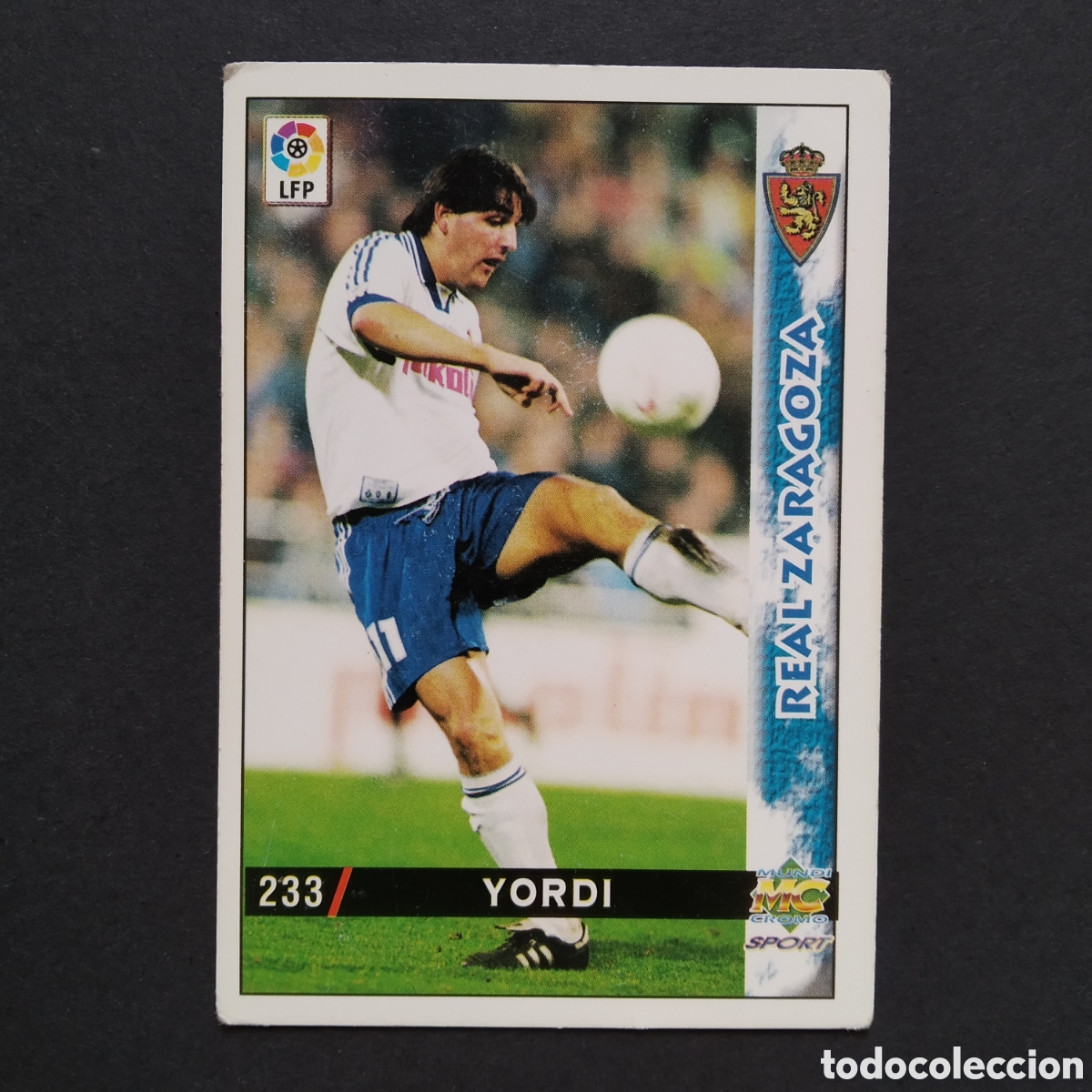 Cromos de F&uacute;tbol: CROMO - N&ordm; 0233 - YORDI - REAL ZARAGOZA - LAS FICHAS DE LA LIGA 98-99 (1998 / 1999) - MUNDICROMO