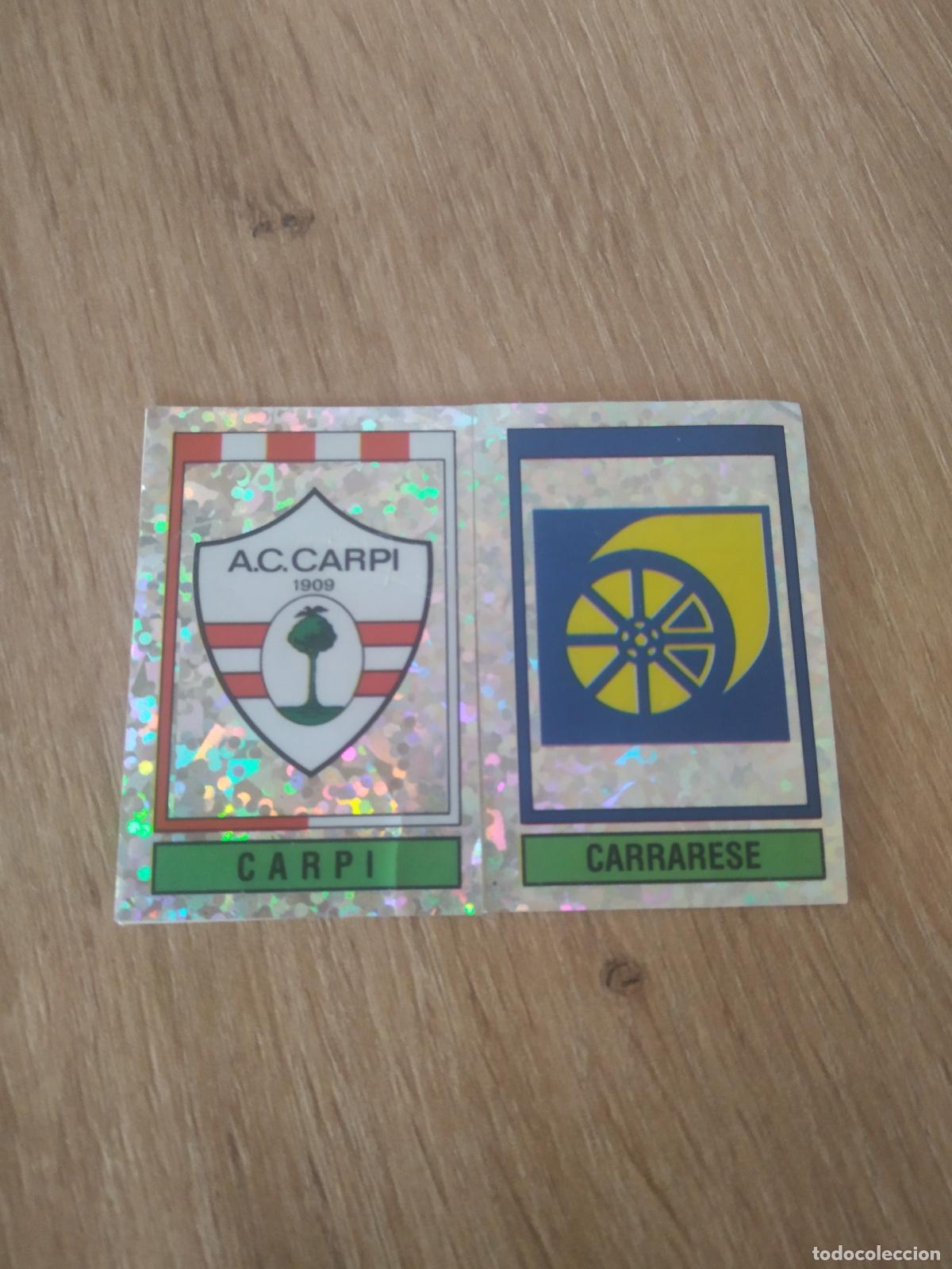 Cromos de F&uacute;tbol: 567 ESCUDO CARPI CARRARESE CROMO FUTBOL PANINI LIGA ITALIA93-94 CALCIATORI 1993-1994