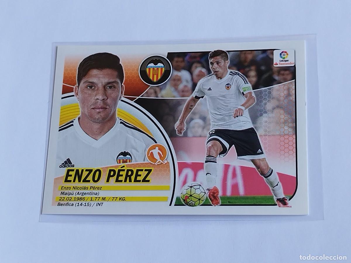 Cromos de F&uacute;tbol: ENZO P&Eacute;REZ N&ordm; 9 A VALENCIA CF - PANINI EDICIONES ESTE LA LIGA SANTANDER 2016 2017 16 17 LOGO 9A