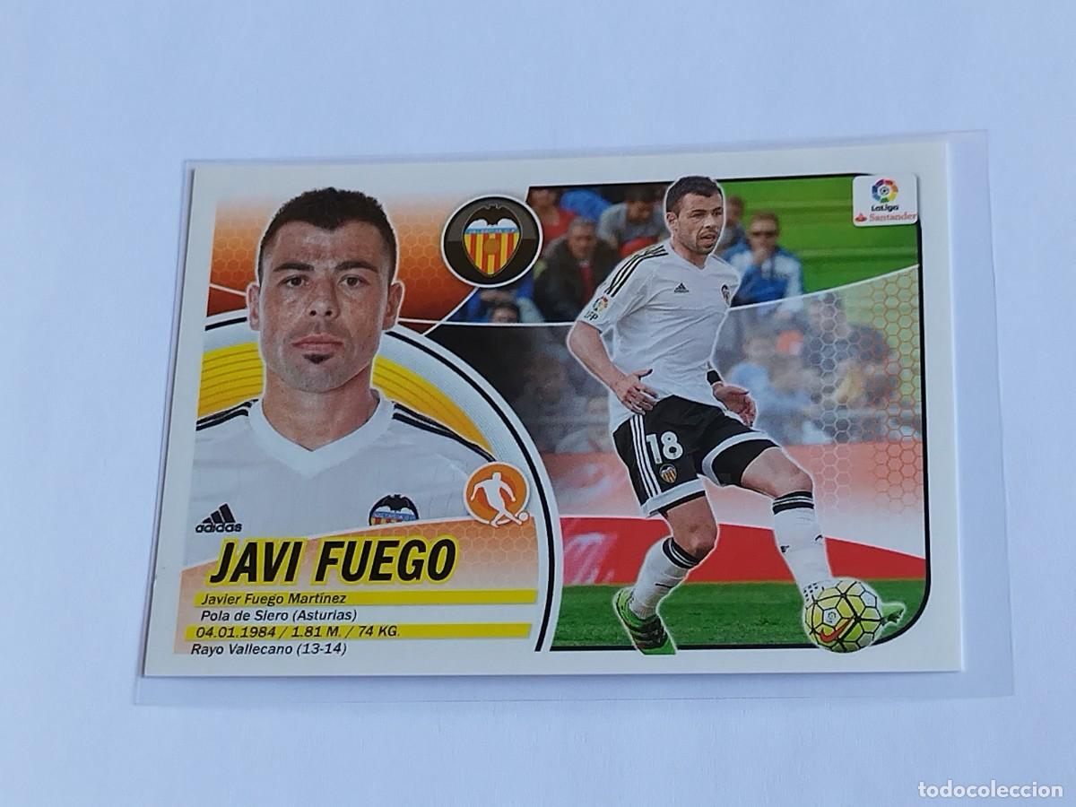 Cromos de F&uacute;tbol: JAVI FUEGO N&ordm; 9 B VALENCIA CF - PANINI EDICIONES ESTE LA LIGA SANTANDER 2016 2017 16 17 LOGO 9B