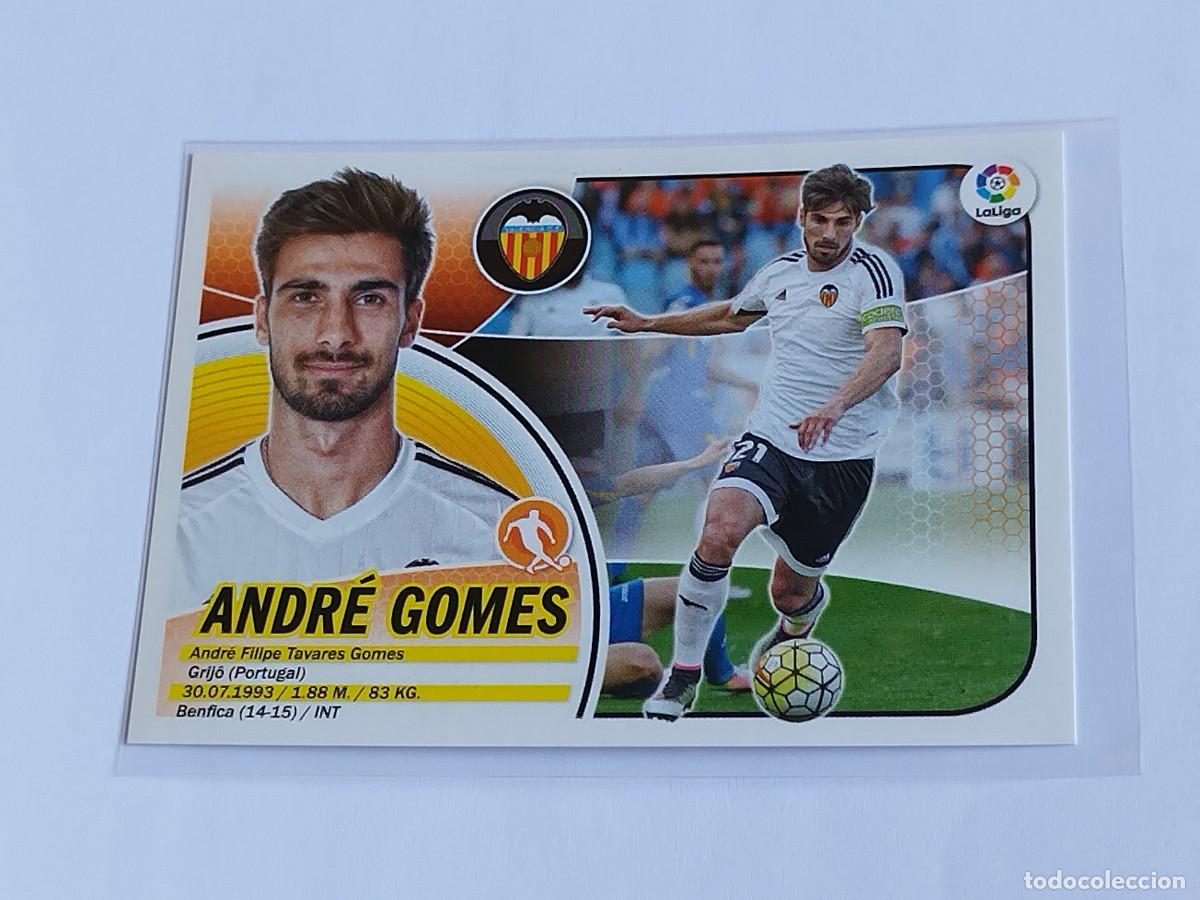 Cromos de F&uacute;tbol: ANDR&Eacute; GOMES BAJA N&ordm; 10 VALENCIA CF PANINI EDICIONES ESTE LA LIGA SANTANDER 2016 2017 16 17 LOGO