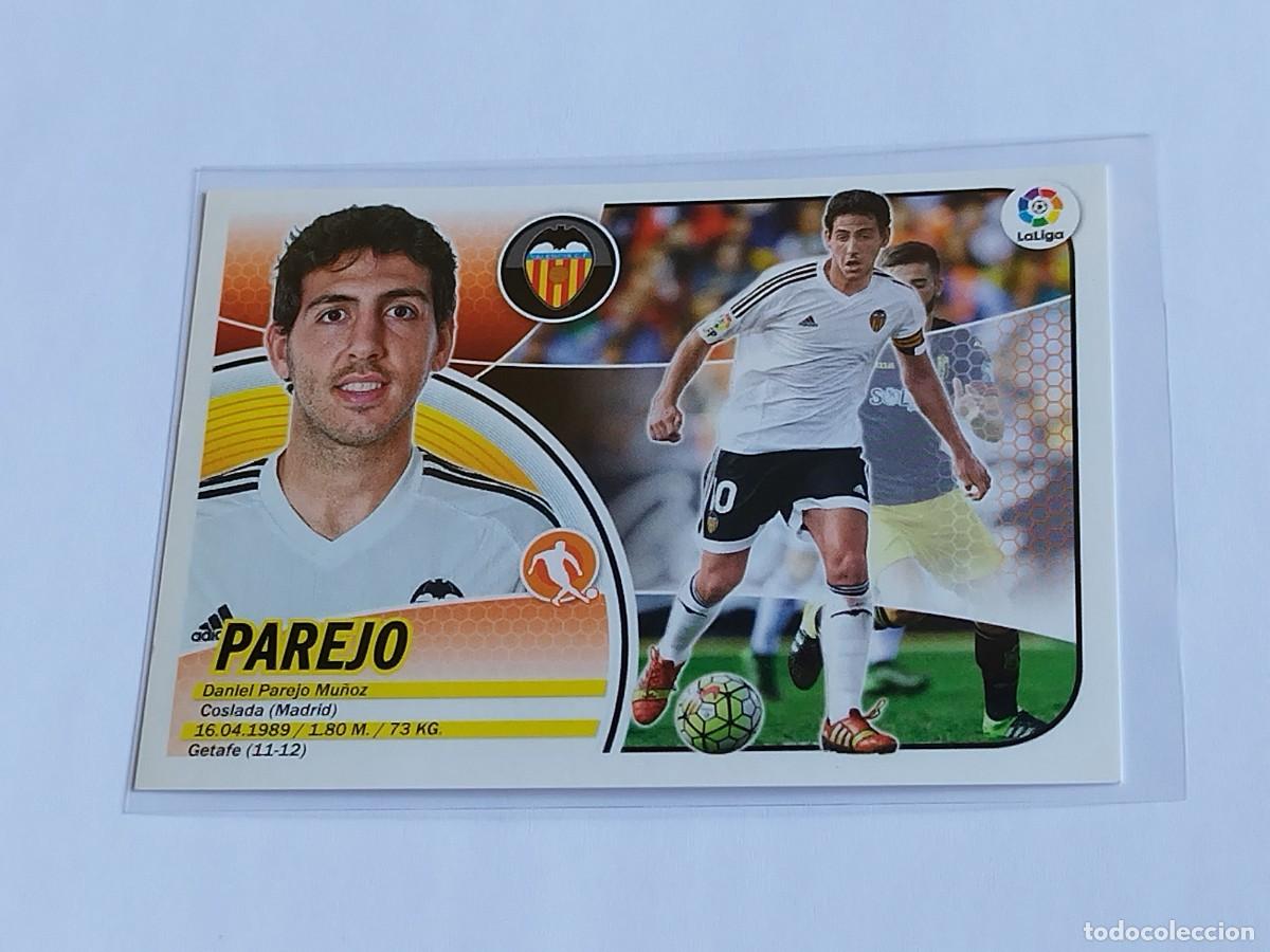 Cromos de F&uacute;tbol: PAREJO N&ordm; 12 VALENCIA CF PANINI EDICIONES ESTE LA LIGA SANTANDER 2016 2017 16 17 LOGO ERROR