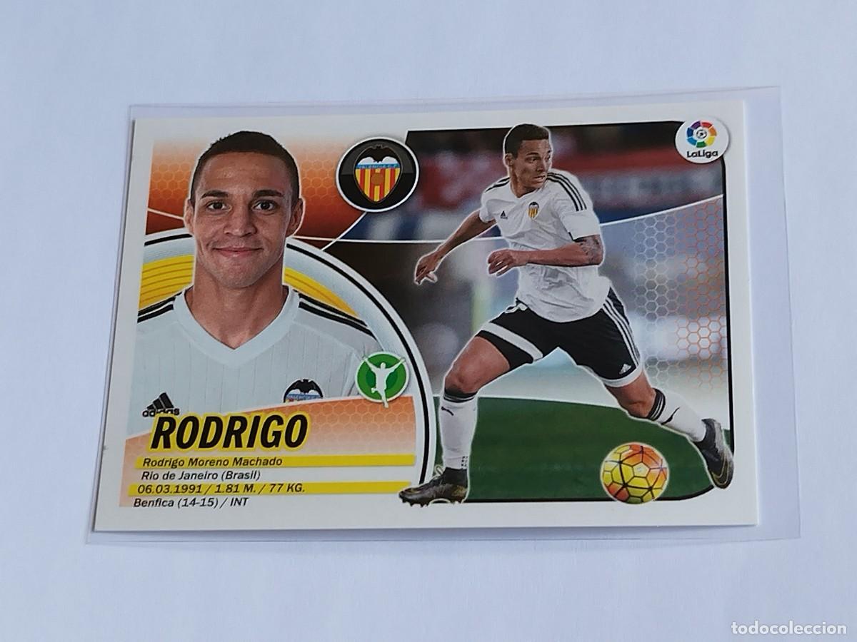 Figurine di Calcio: RODRIGO N&ordm; 14 A VALENCIA CF PANINI EDICIONES ESTE LA LIGA SANTANDER 2016 2017 16 17 14A ERROR LOGO