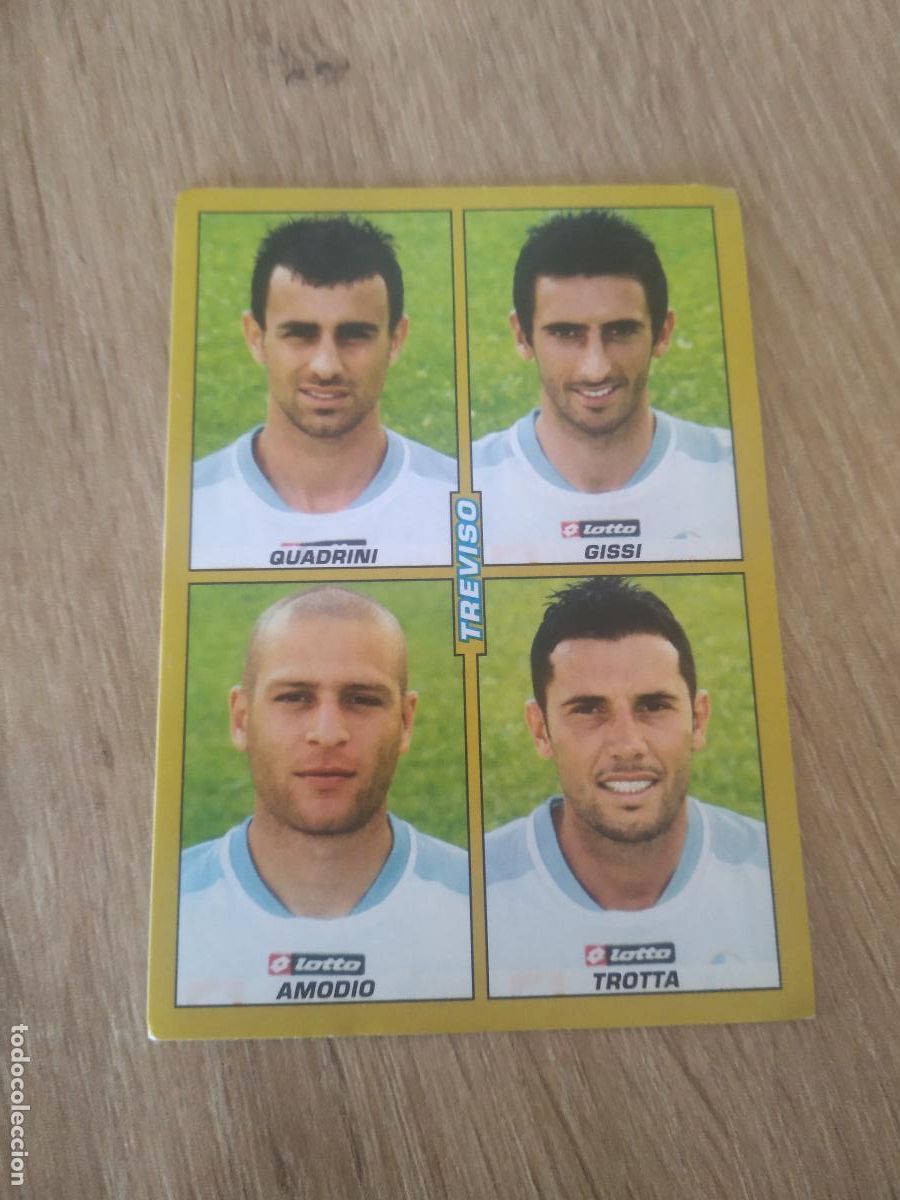 Cromos de F&uacute;tbol: 608 QUADRINI GISSI AMODIO TROTTA TREVISO CROMO FUTBOL PANINI LIGA ITALIA 07-08 CALCIATORI 2007-2008