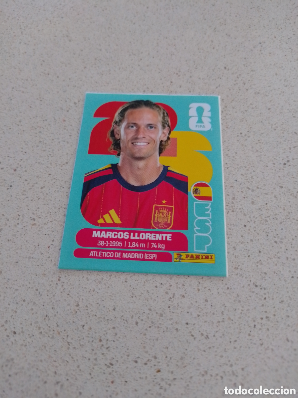 Cromos de F&uacute;tbol: CROMO ACTUALIZACI&Oacute;N N&Uacute;MERO J2 MARCOS LLORENTE ESPA&Ntilde;A. MUNDIAL 2026. PANINI
