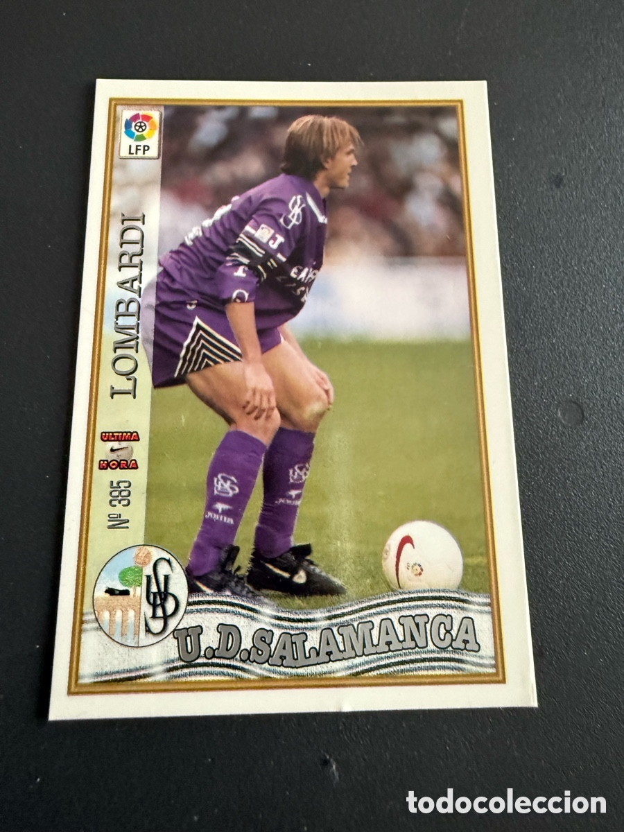 Cartes &agrave; collectionner de Football: MUNDICROMO 97-98. n 385. UH. LOMBARDI