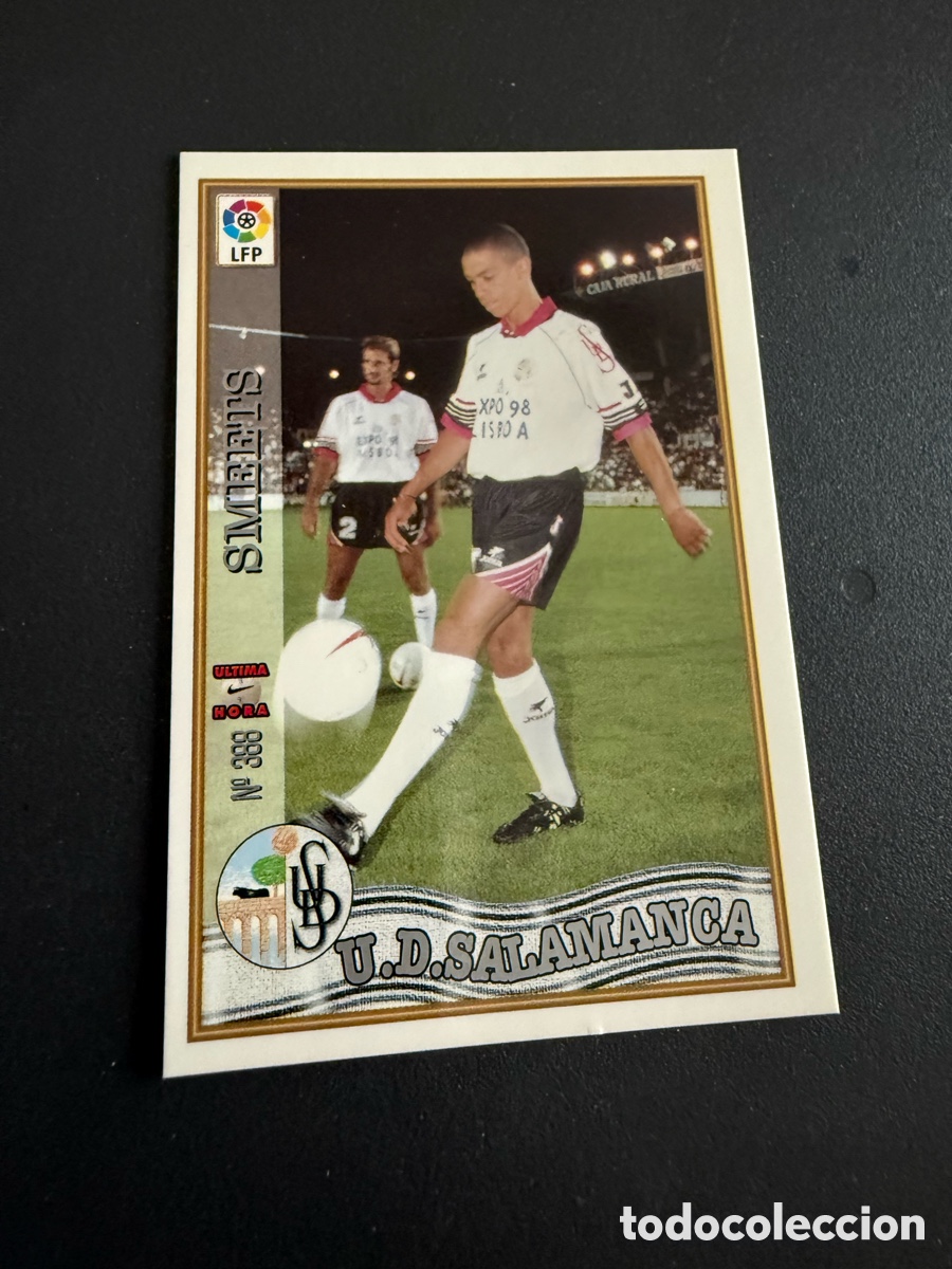 Cromos de Futebol: MUNDICROMO 97-98. n 388 UH. SMEETS (UD Salamanca)